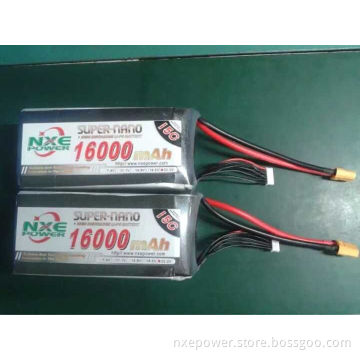UAV 16000mah 15c 6s 22.2v Lipo Battery NXE Power